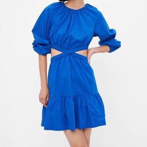 NWT Criss-Cross Cutout Mini Dress  -  Medium